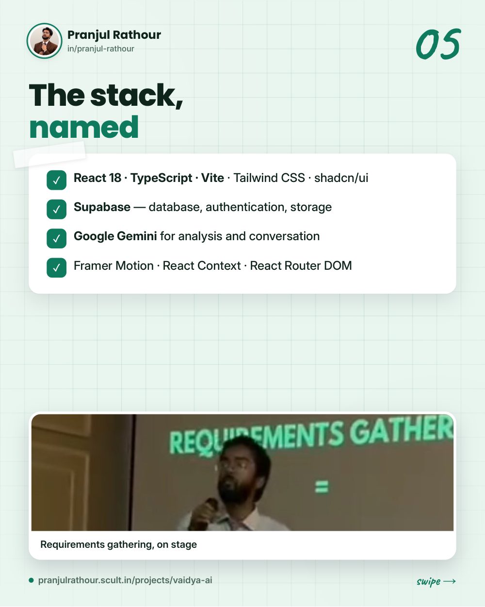 Vaidya AI, slide 5 of 9