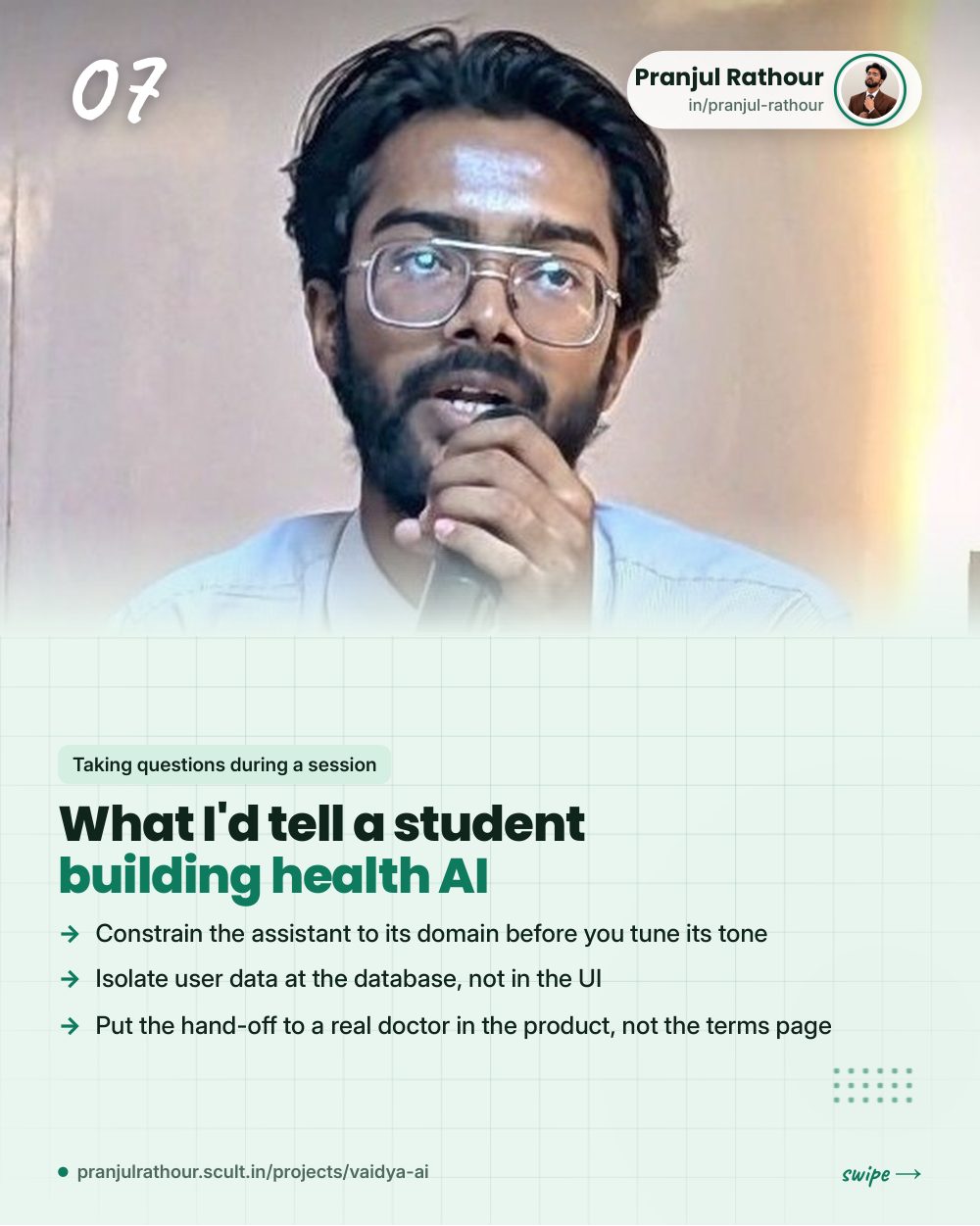 Vaidya AI, slide 7 of 9
