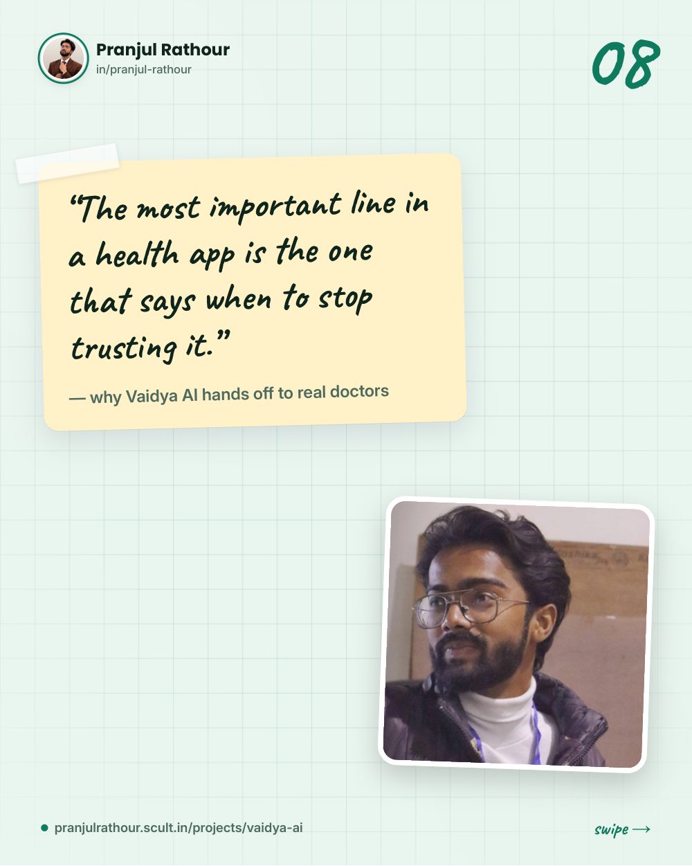 Vaidya AI, slide 8 of 9