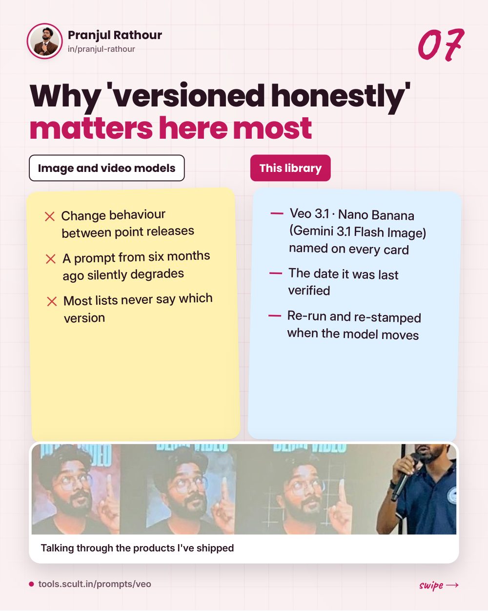 34 Veo and 30 Nano Banana prompts, slide 7 of 9